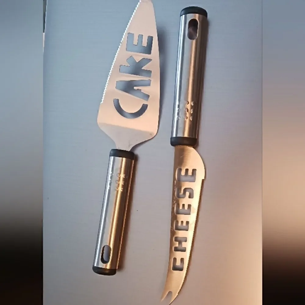 Cake Server and Cheese Knife Server Stainless Steel
